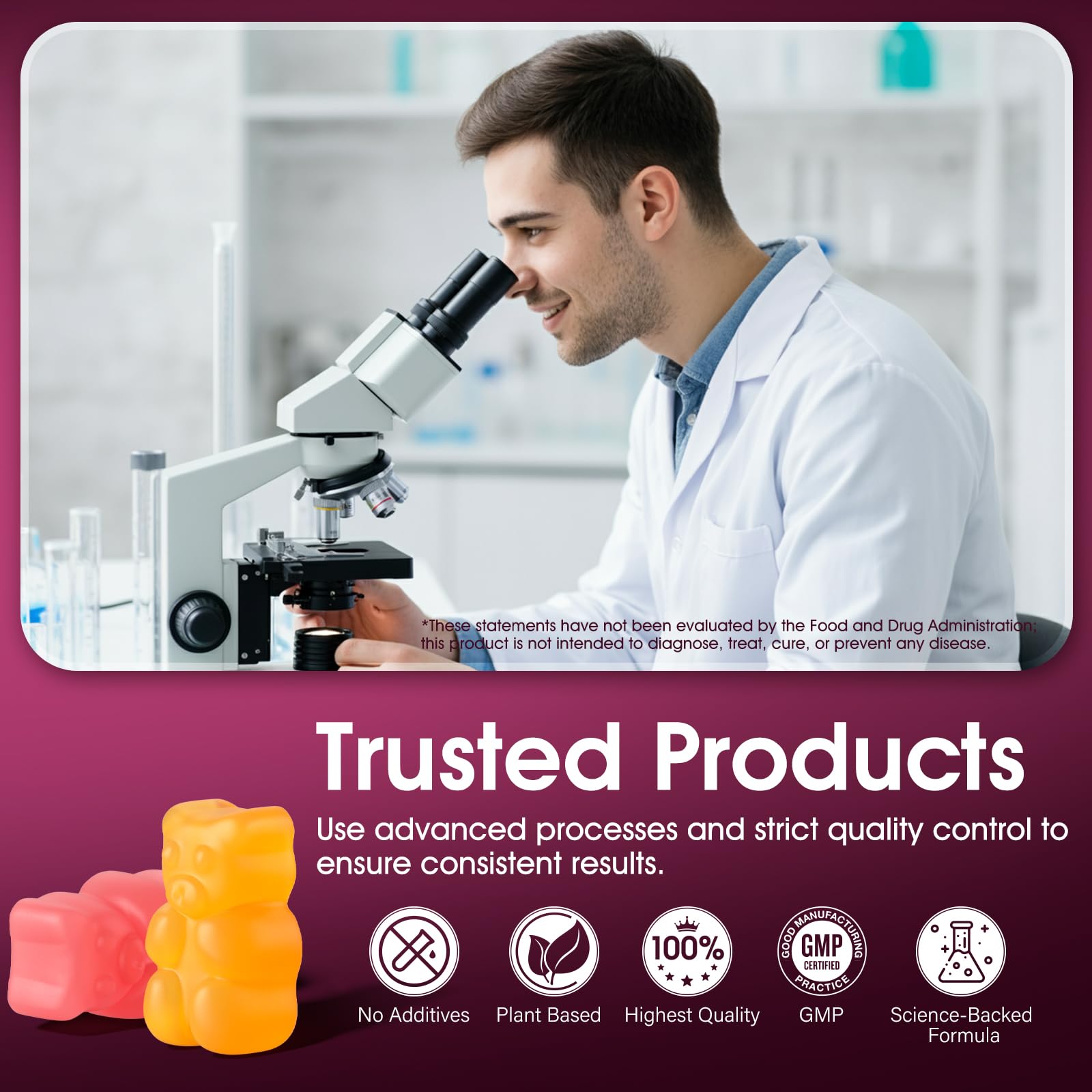 EYHBQIA Information nutritionnelle, vitamines et fibres dans une formule végane.