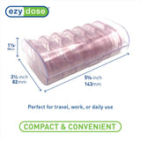 EZY DOSE: étiquettes matin et soir visibles pour éviter les confusions.