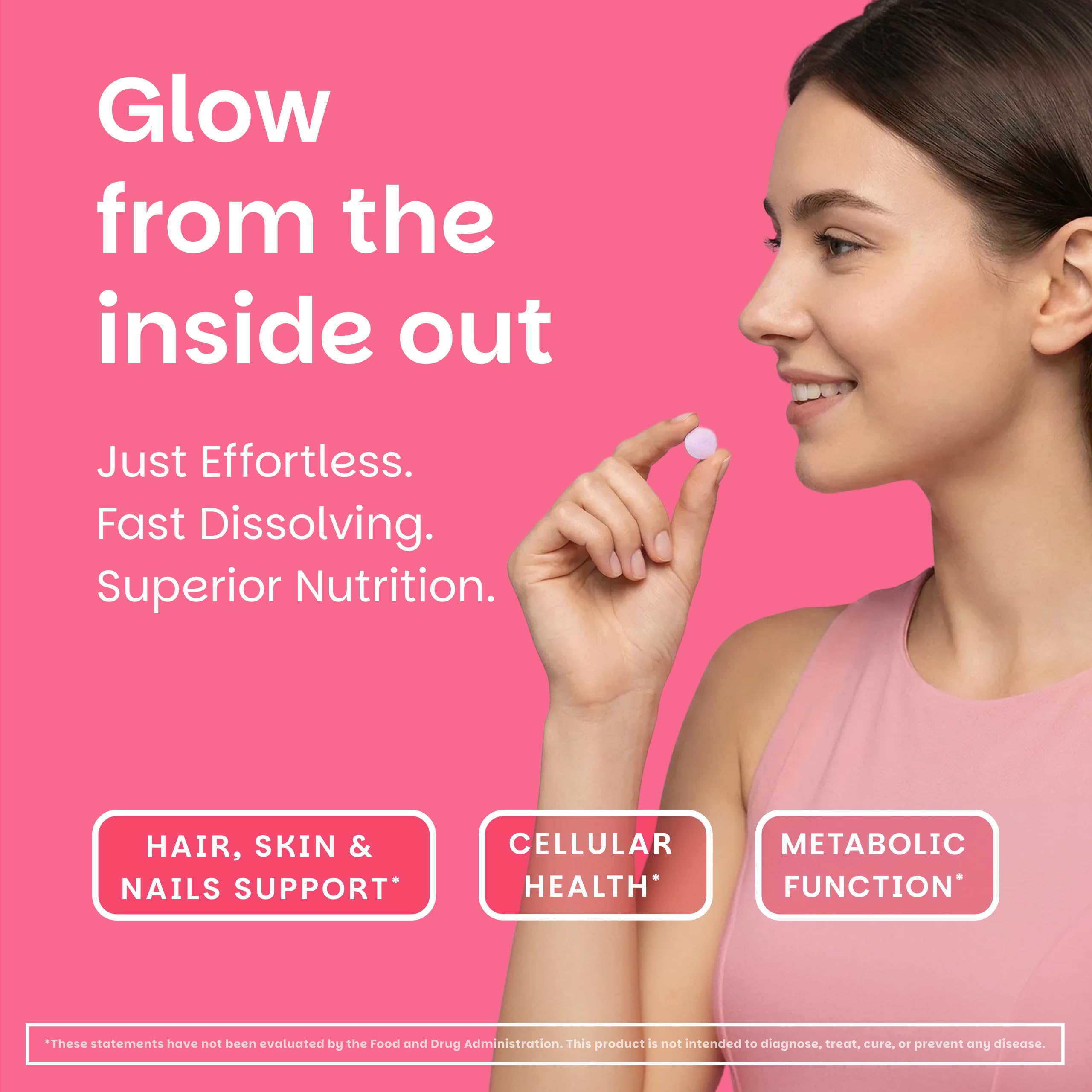 EZ Melts Biotin: emballage compact pour un rangement facile
