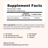 EZ Melts Biotin: tablette sur langue, expérience rapide et sans eau