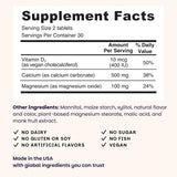 EZ Melts Calcium & Magnesium — tablettes-dissolvantes en bouche.