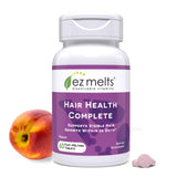 EZ Melts Hair Health Complete dans une bouteille pratique sans eau.