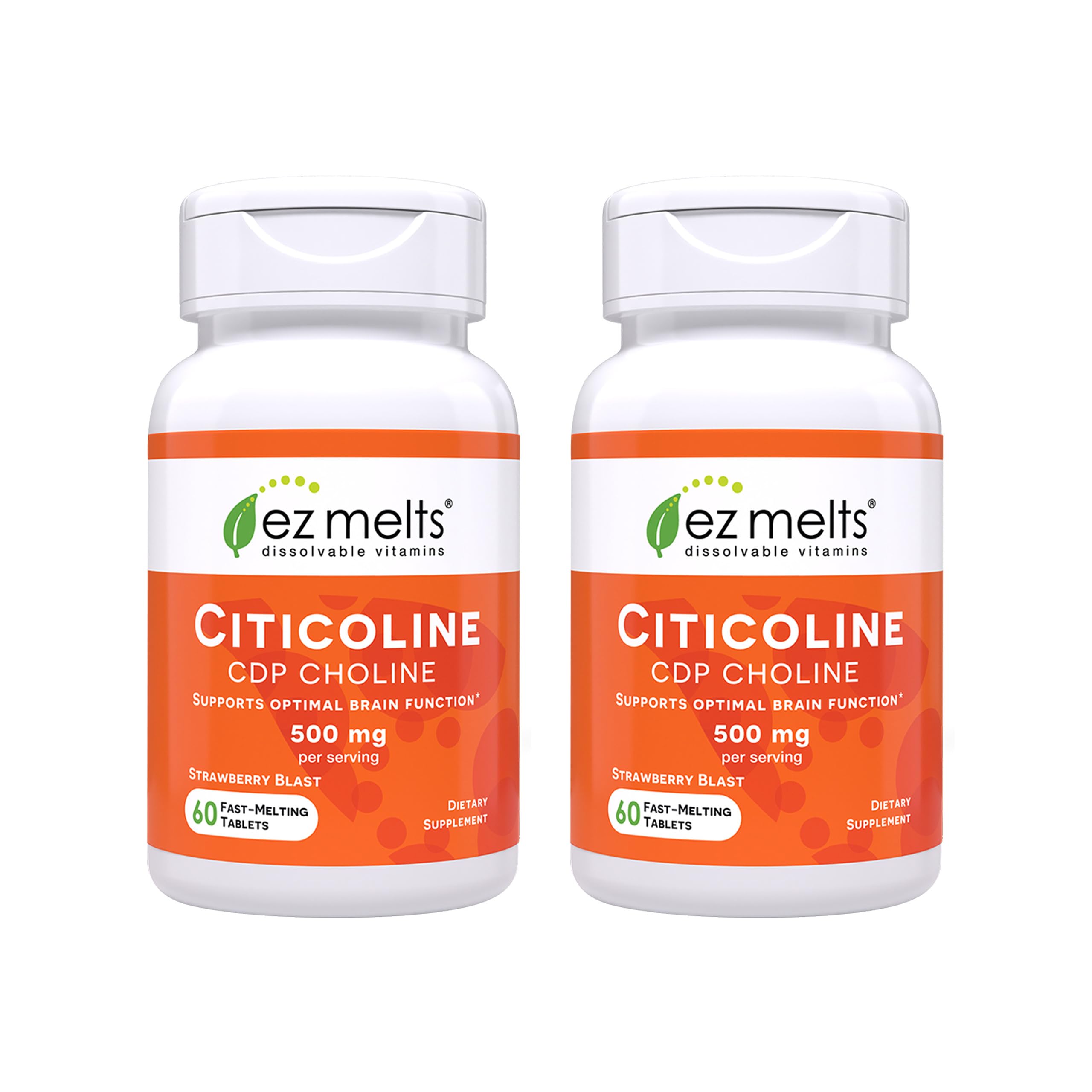 EZ Melts Citicoline: comprimés dissolvables en bouche pour favoriser la concentration.