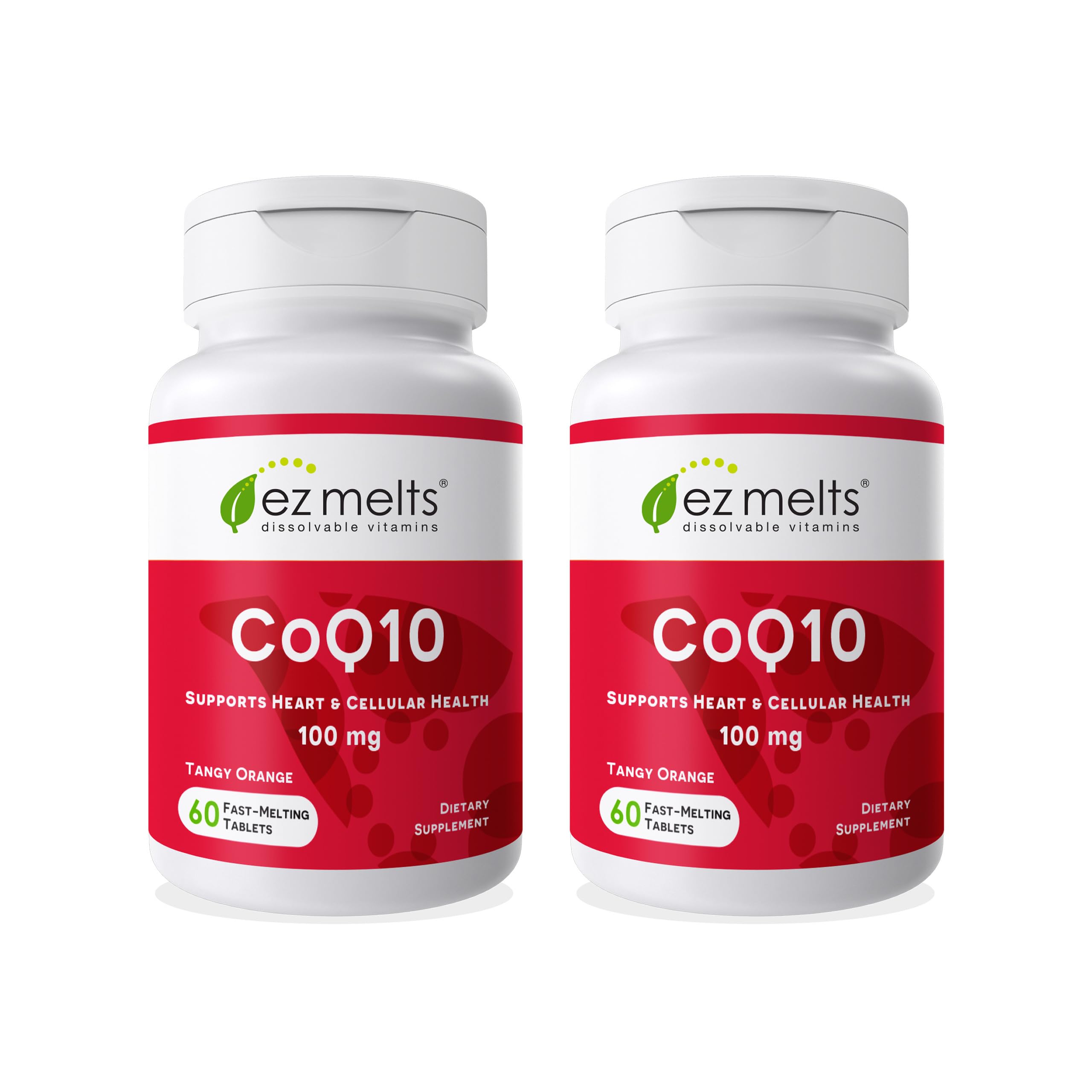 EZ Melts CoQ10 boîte d'emballage — pratique et facile à emporter.