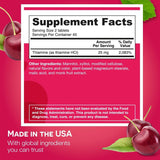 EZ Melts vitamine B1 soutient énergie et métabolisme pour journées actives.