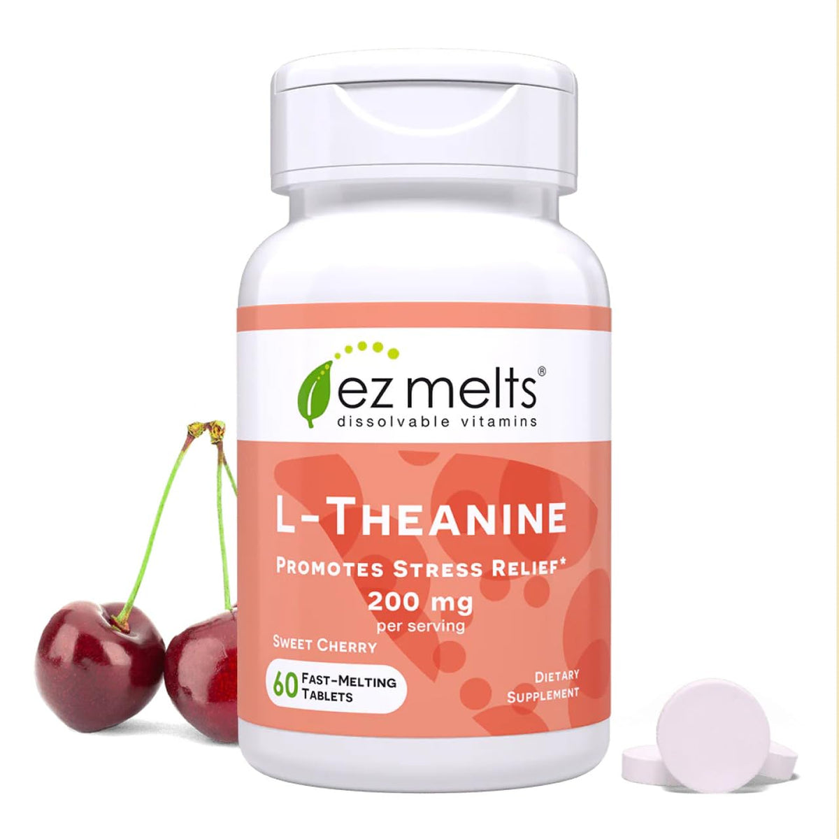 EZ Melts L-Theanine : boîte avec comprimés dissolvables pour une utilisation pratique