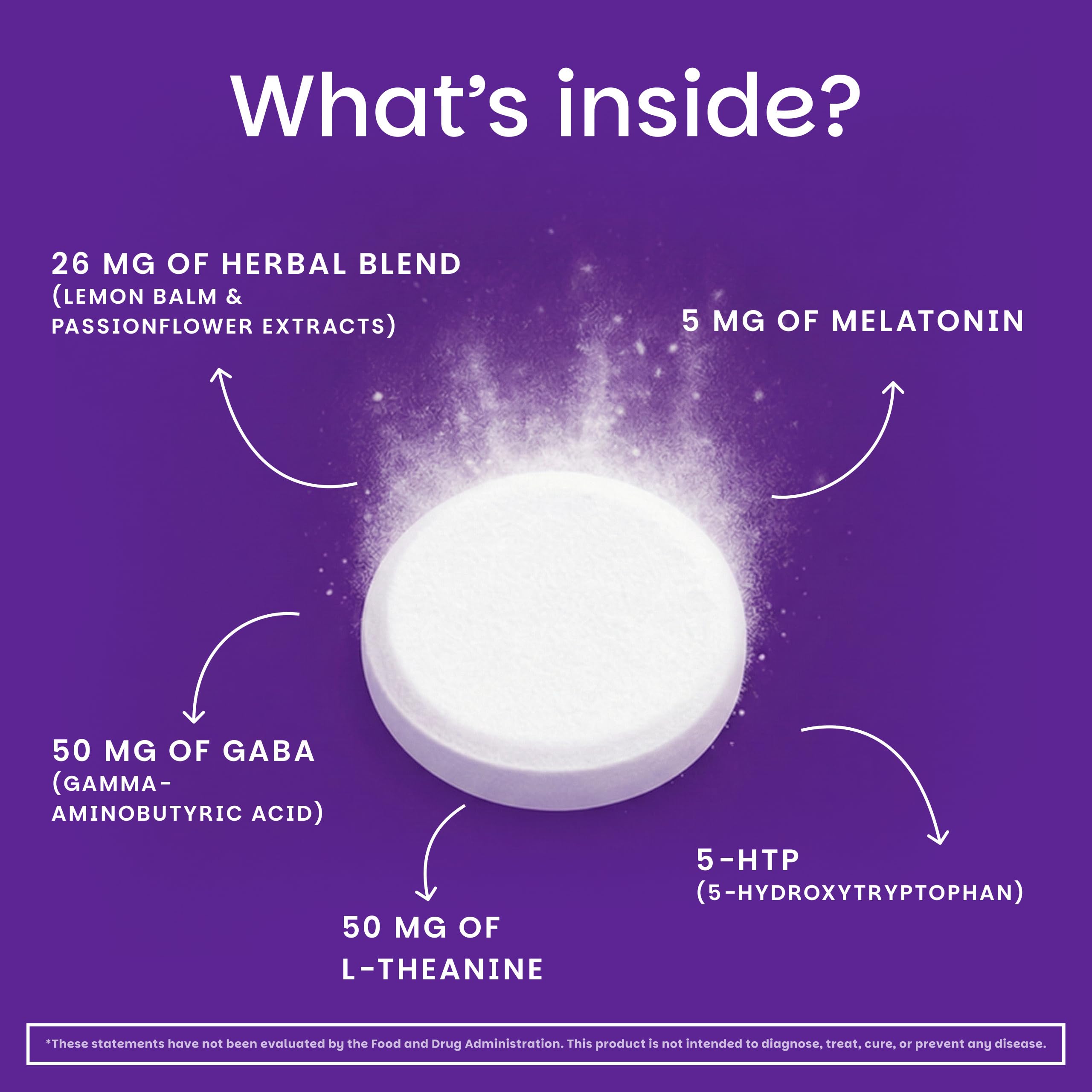 Extrait de passion dans EZ Melts Melatonin Plus pour relaxation légère