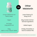 EZ Melts Mélatonine: sans sucre et sans gluten pour une routine nocturne légère
