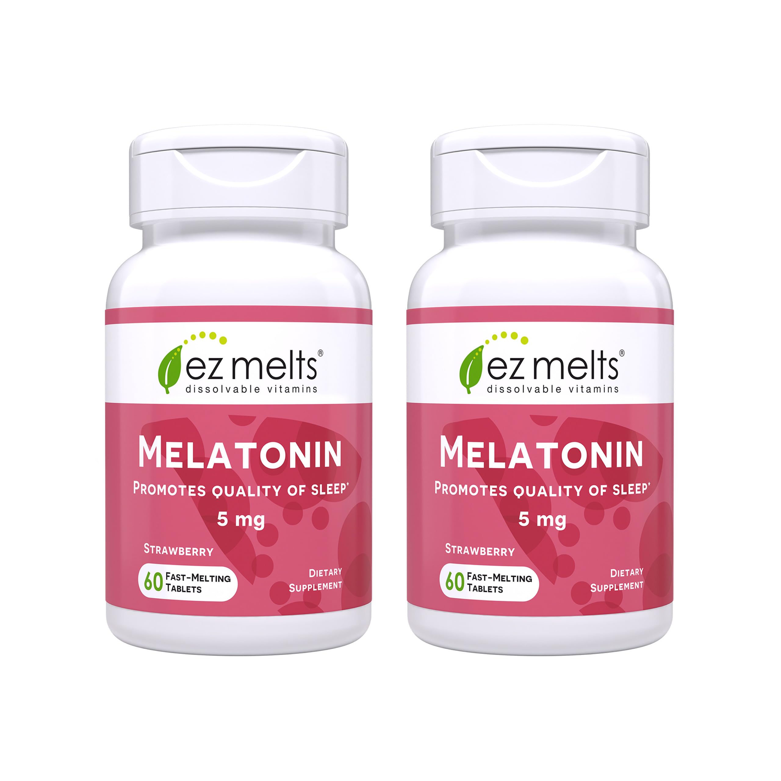 EZ Melts Mélatonine, tablettes dissolvantes pour le sommeil, sans eau nécessaire.