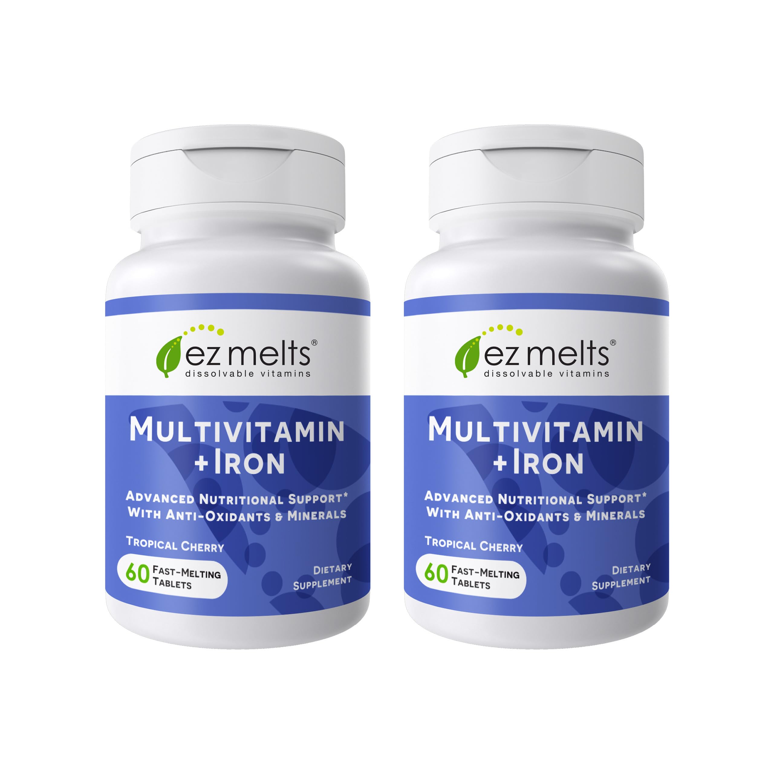 EZ Melts multivitamine cerise tropicale, comprimés dissolvables pour énergie durable