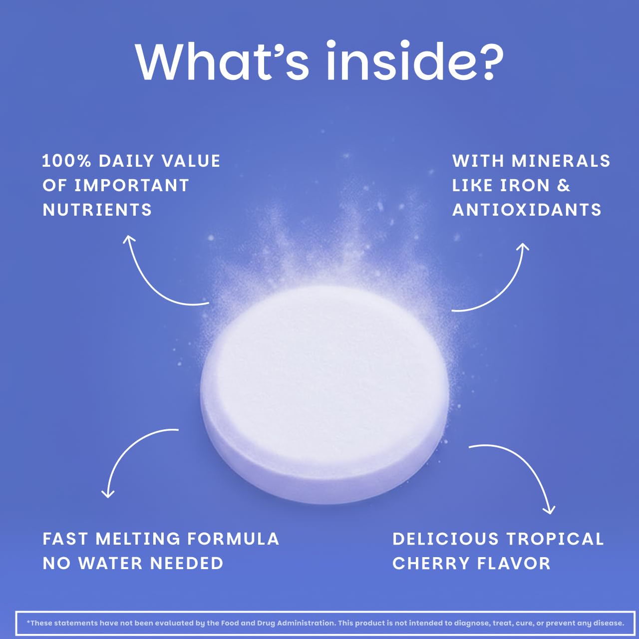 Soutien antioxydant et energie avec EZ Melts Fer
