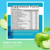 EZ Melts multivitamine sans fer, emballage saveur pomme pratique et portable.