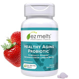 EZ Melts Probiotique, bouteille prête pour une routine digestive.