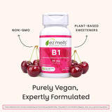 Produit vegan et sans OGM, EZ Melts, sans arômes artificiels.