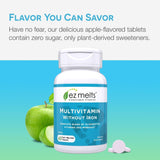 EZ Melts tablettes vegan non-OGM pour nutrition quotidienne.