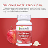 EZ Melts Ubiquinol 100 mg — absorption rapide lors de la prise en bouche