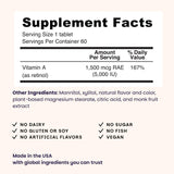 EZ Melts Vitamine A, soin potentiel de la peau grâce à une prise quotidienne agréable.