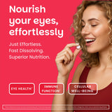 EZ Melts Vitamine A, soutien potentiel pour les yeux et les os avec une prise pratique.
