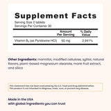 EZ Melts Vitamin B6 énergie-cellulaire soutient le métabolisme et la vitalité.