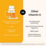 Formule vegan et sans OGM EZ Melts Vitamine C.