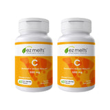 EZ Melts Vitamine C, tablettes dissolvantes, goût orange citrus, prise rapide en bouche.