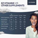EZ VITAMINS bande-sommeil voyage sans eau: sommeil plus simple en déplacement.