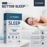 EZ VITAMINS bandes-orales-dissolvables: absorption rapide sans eau pour sommeil efficace.