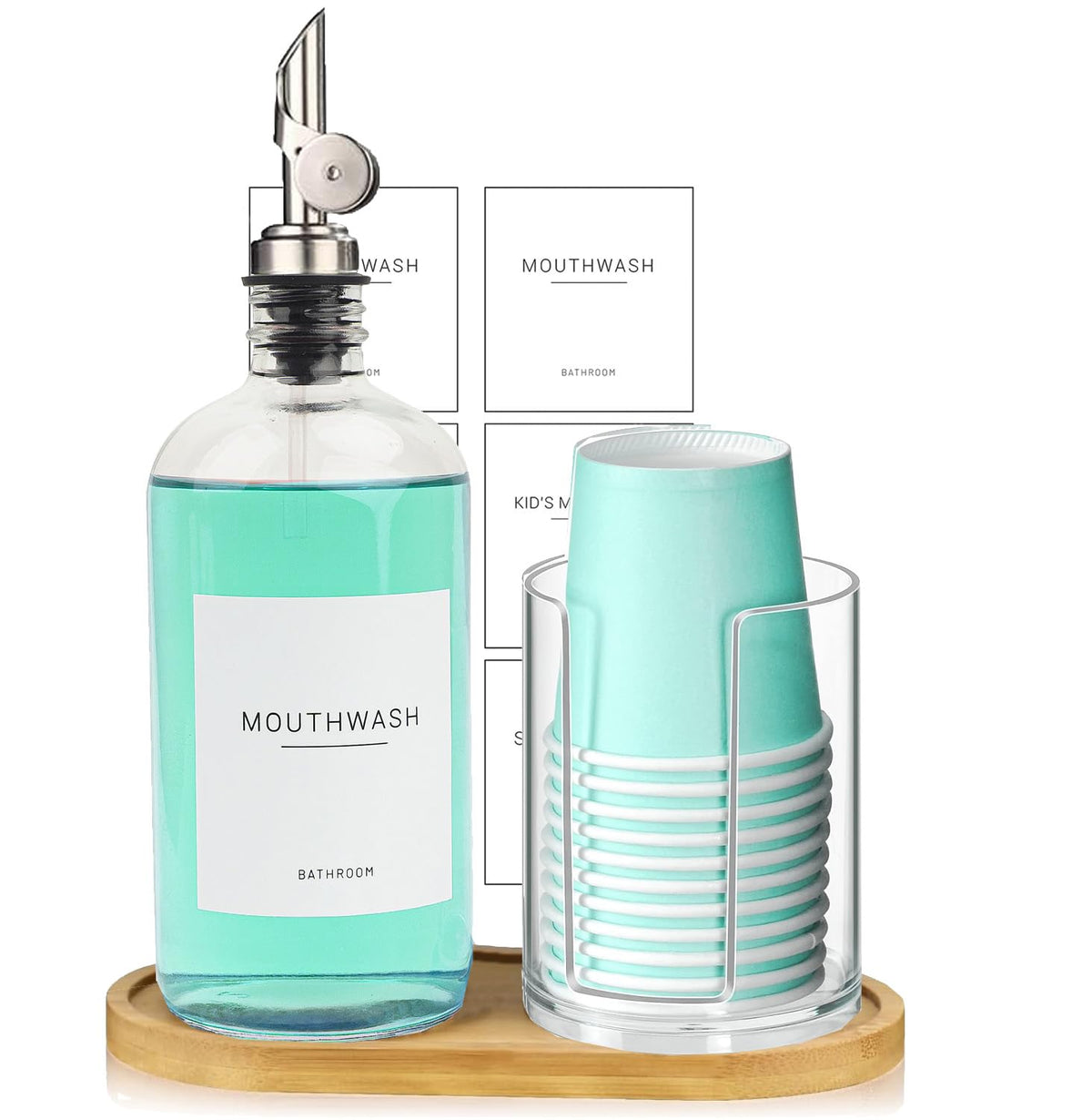 Ezebesta distributeur-verre-pompe-480ml: versement précis et hygiénique.
