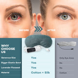 Ezona masque yeux chauffant aromathérapie lavande apaise les yeux fatigués.