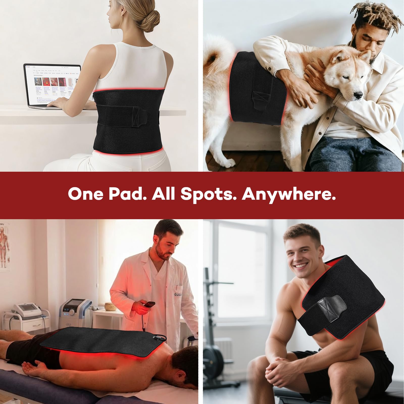 Ezona mode pulse 40hz, pulsations plus intenses pour relaxation musculaire.