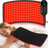 Ezona tapis thérapie lumière rouge 24x12, dos et épaules, détente potentielle.