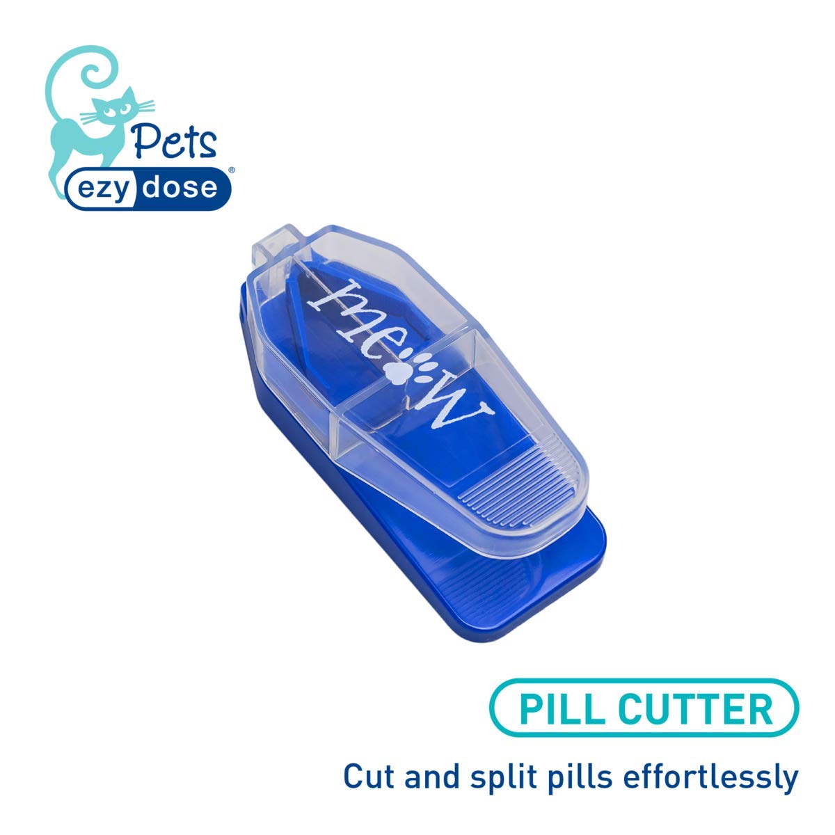 EZY DOSE coupe-pilules chat utilisation facile pour l'administration des médicaments.