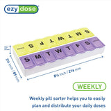 Couvercle translucide EZY DOSE offrant une visibilité immédiate sur les pilules.