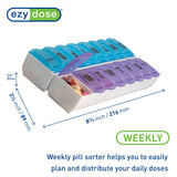 Ezy Dose avec couvercle transparent pour vérification rapide des pilules