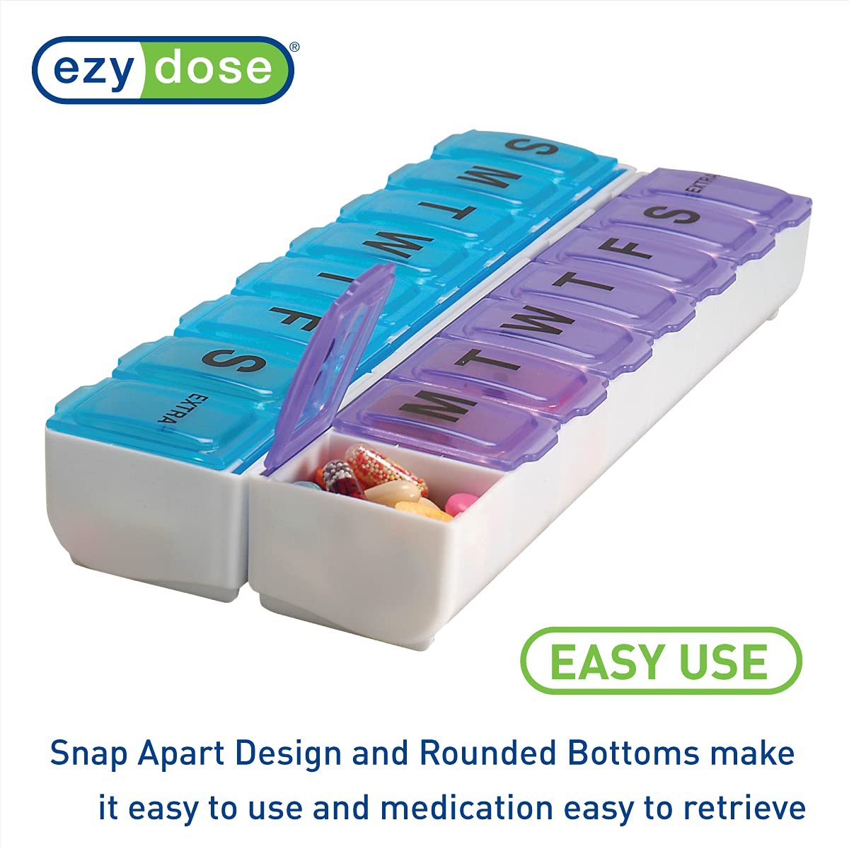 Ezy Dose portable et léger idéal pour voyager avec vos pilules