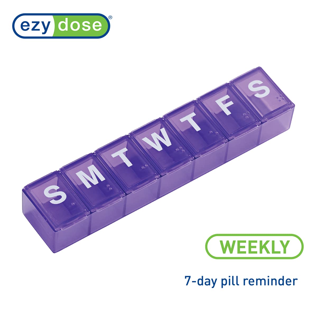 EZY DOSE Design transparente: vérification rapide du contenu.