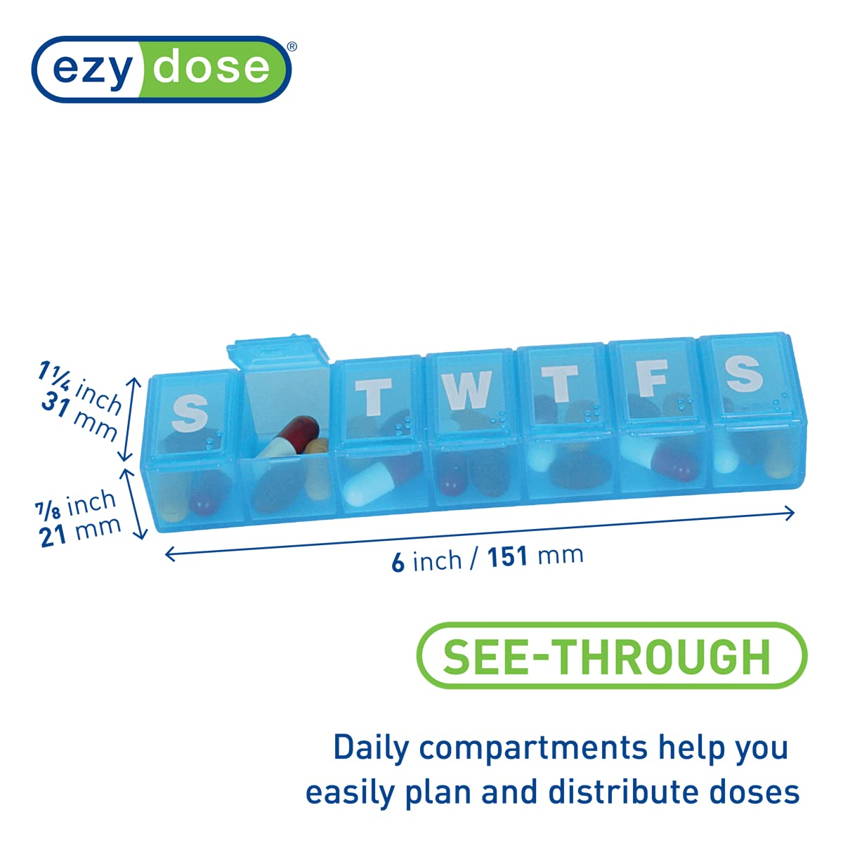 EZY DOSE Design voyage compact: pratique en déplacement.