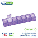 Fond concave EZY DOSE facilitant le prélèvement des comprimés.