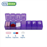 EZY DOSE fond contourné : retrait facilité des pilules.
