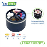 EZY DOSE Mini montre le design anti melange évitant les mélanges de pilules en déplacement.