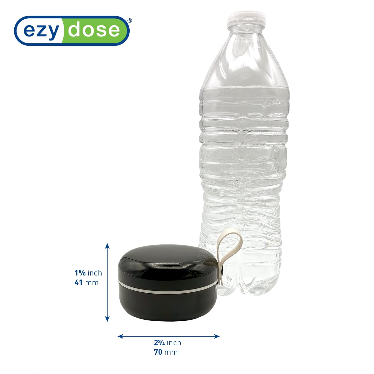 EZY DOSE Mini Organisateur Portable: idéal pour le voyage et le sac.