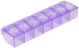 EZY DOSE hebdomadaire, base arrondie pour retirer facilement les pilules.