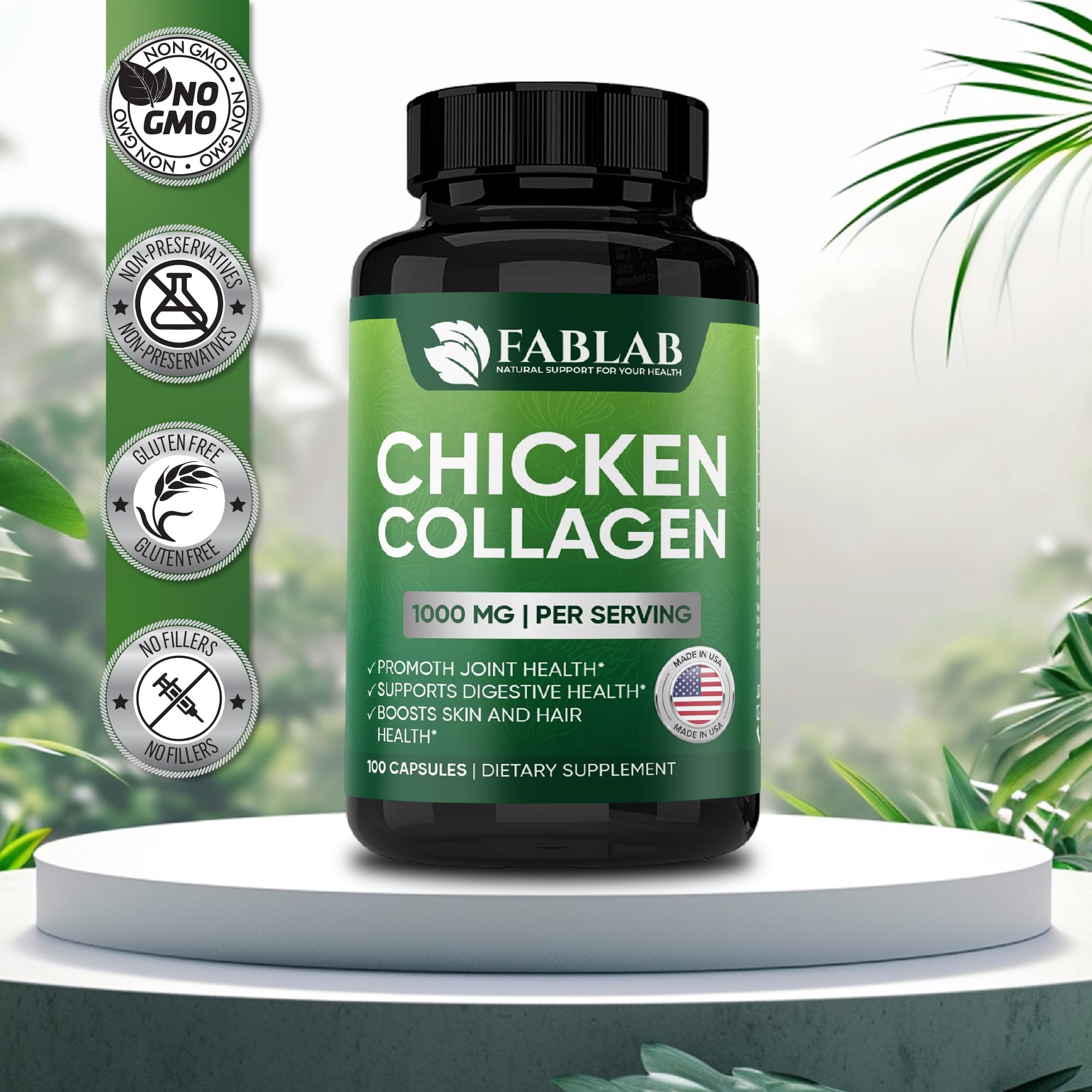 FabLab Hyaluronique capsules, hydratation des articulations et confort de mouvement.