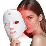 Facego masque lumière rouge visage: couverture complète pour un soin à domicile