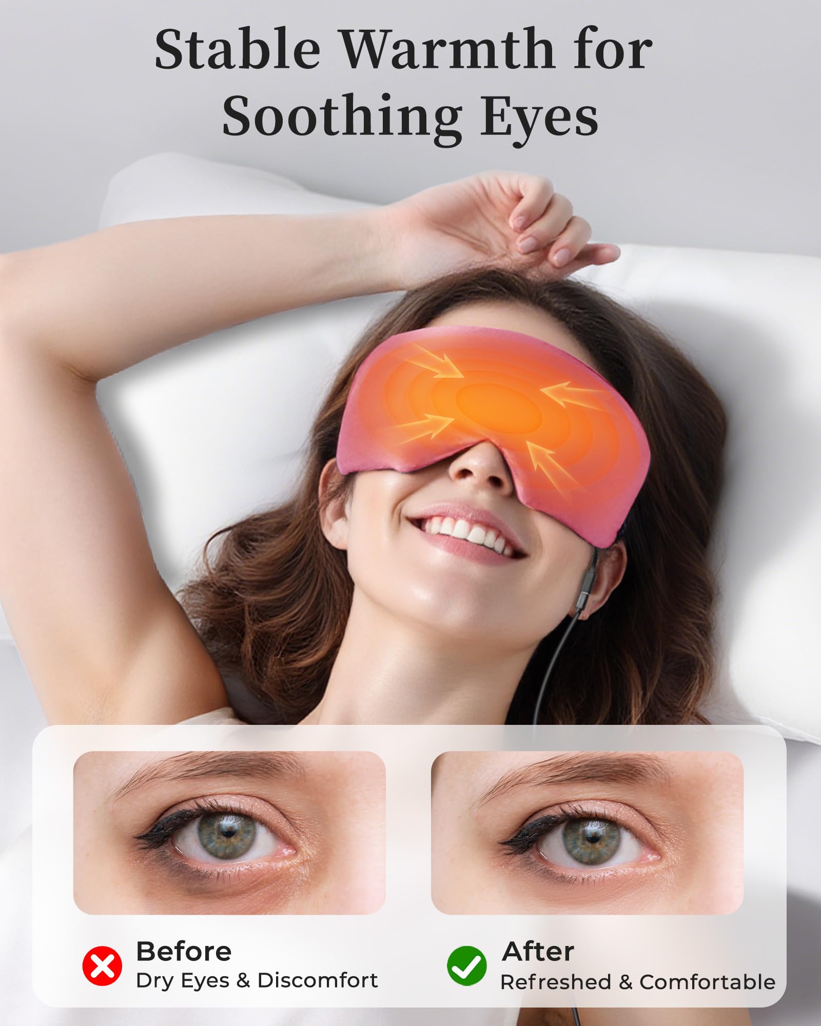 FACEMOON Couvercle en soie amovible, hygiène simplifiée.
