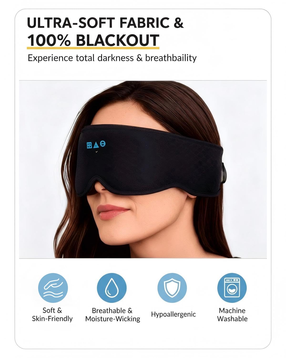 FACEMOON logo et fiabilité reconnue pour le masque-sommeil.