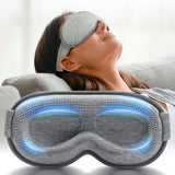 FACEMOON masque-sommeil lesté gris pour s'endormir plus rapidement et s'isoler de la lumière