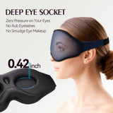 FACEMOON masque sommeil mousse mémoire douce – soutien léger et durable.