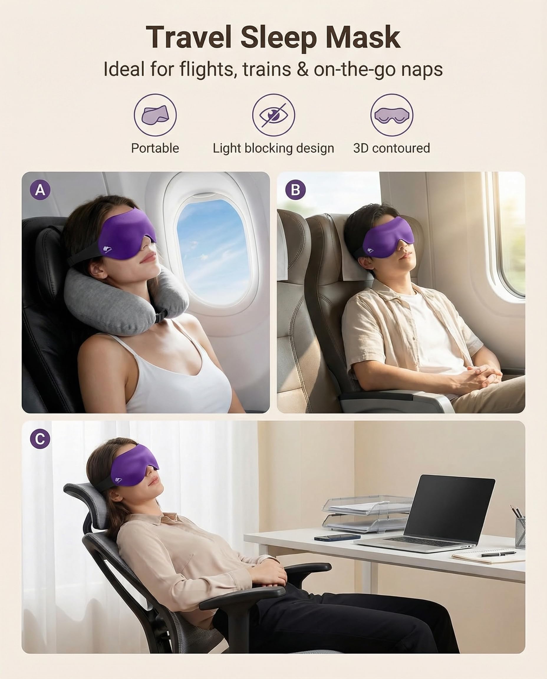 FACEMOON version-violette: compagnon de voyage pour des nuits loin de chez soi.