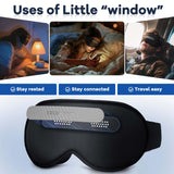 FACEMOON masque yeux 3D avec perforations filtrant une lumière douce.